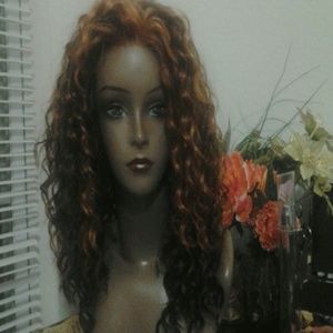 Wavy Auburn Lace Wig
