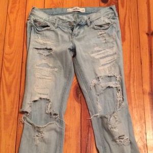 Destroyed Hollister Jeans