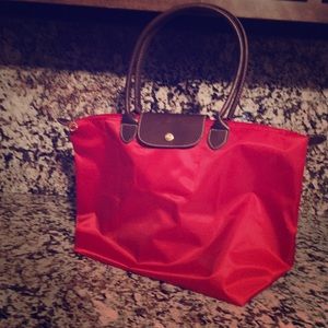 Long Champ Style Bag Nylon Tote