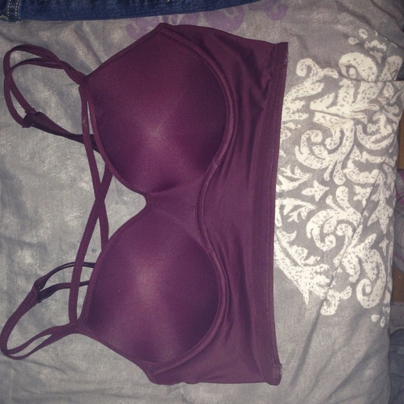VS PINK Maroon Cross front NEVER WORN