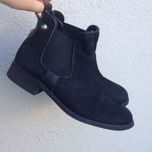 STEVE MADDEN leather suede ankle boots booties