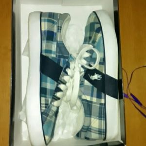 Blue plaid Polo Shoes