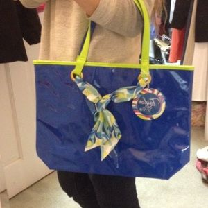 Taylor Swift Gift Bag Retro Blue & Neon Yellow