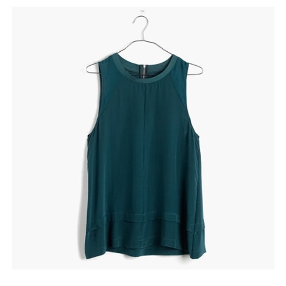 Madewell Tops - Madewell silk incline tank in XS