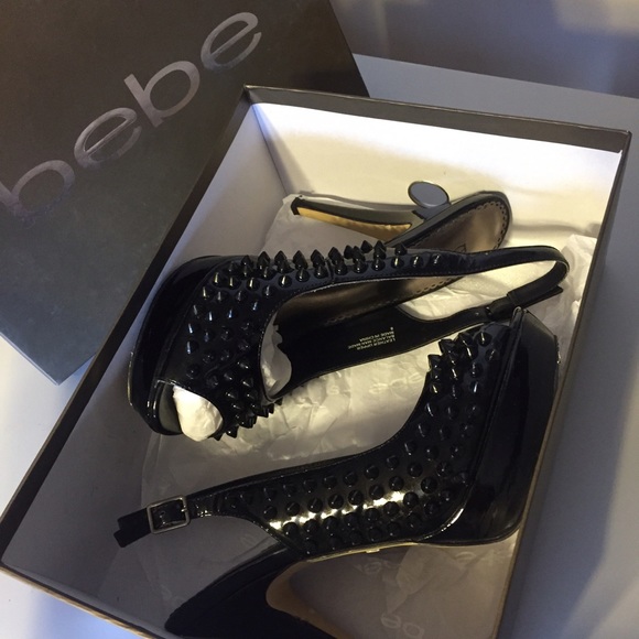 Bebe Spiked Embellished Heels