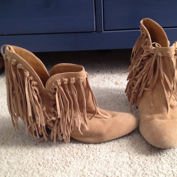Nine West Fringe Booties PRICE FLEXIBLE