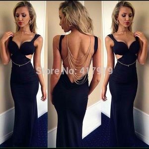 !On Hold! Black tight mermaid dress