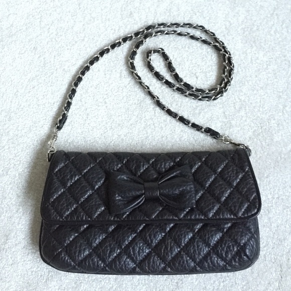 Quilted Bow Crossbody