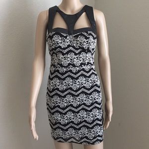 Material Girl Lace Bodycon Dress