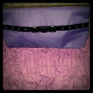 Lancome purple nylon makeup bag