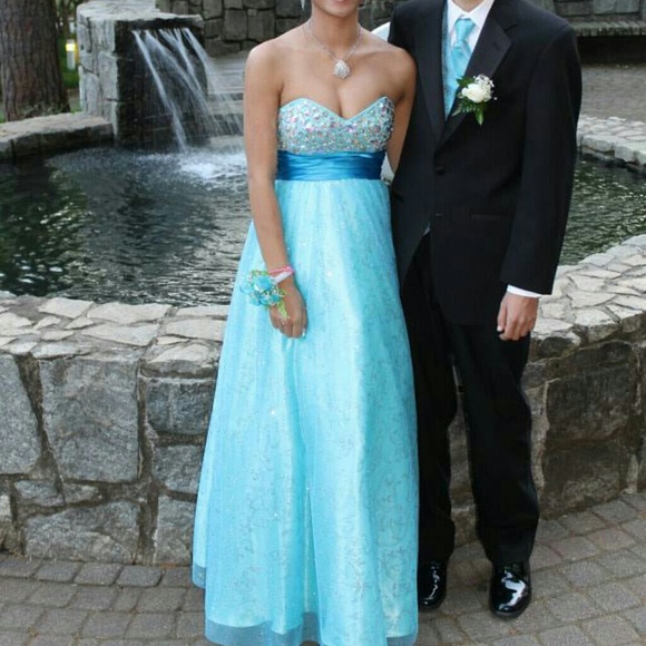 Light Blue Ballgown Prom Dress