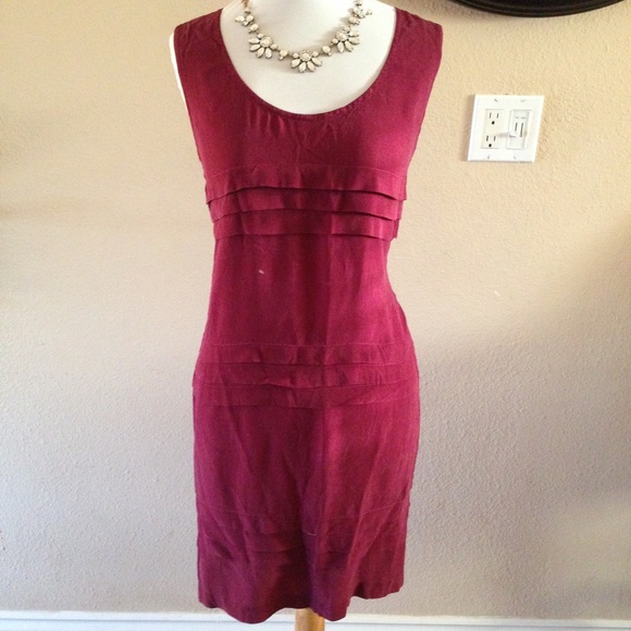 Burgundy dress