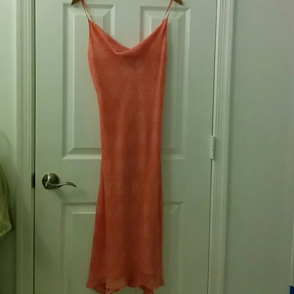Spaghetti strap silk spring dress
