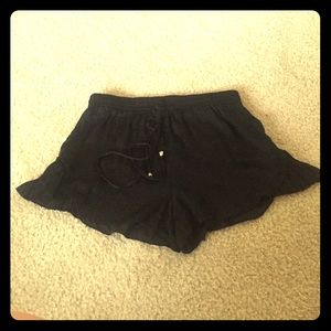 Black zara shorts