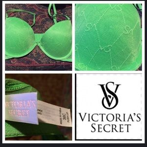 VS LIME GREEN PUSH UP BRA