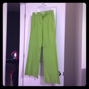 Lime wide leg Jcrew chinos