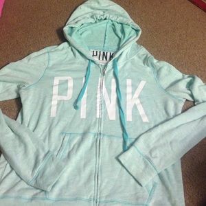 size large Mint color. VS Pink light weight hoodie