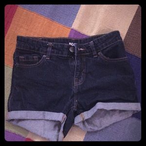 Bdg denim mid-rise indigo rinse denim shorts