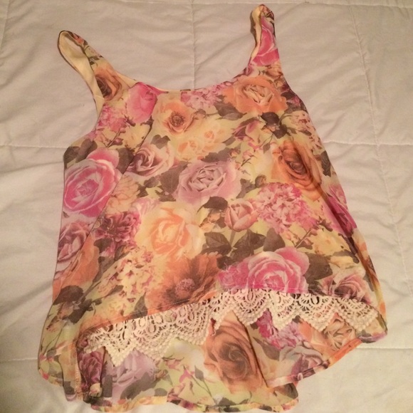 Floral crop top