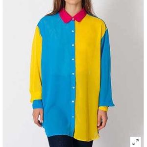 American Apparel Oversized Chiffon T-shirt