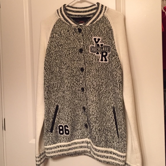 Young and Reckless Knit Button Up Sweater