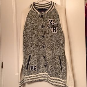 Young and Reckless Knit Button Up Sweater