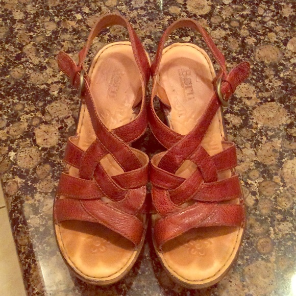 Born Brown Leather Sandals