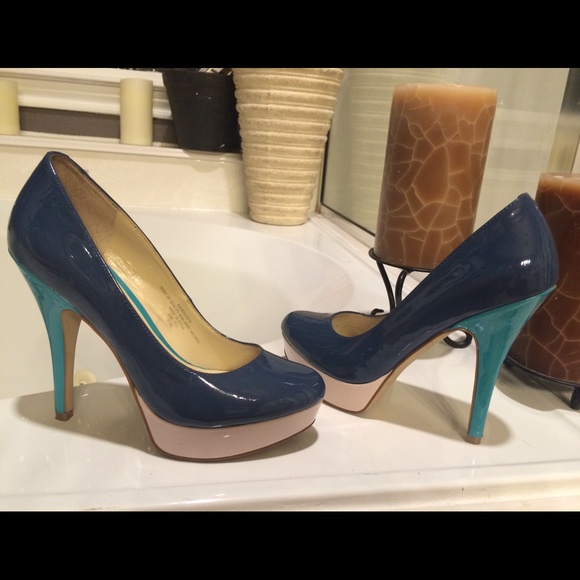 Enzo Angiolini Shoes Enzo Angiolini Patent Leather Pumps Blue Heels