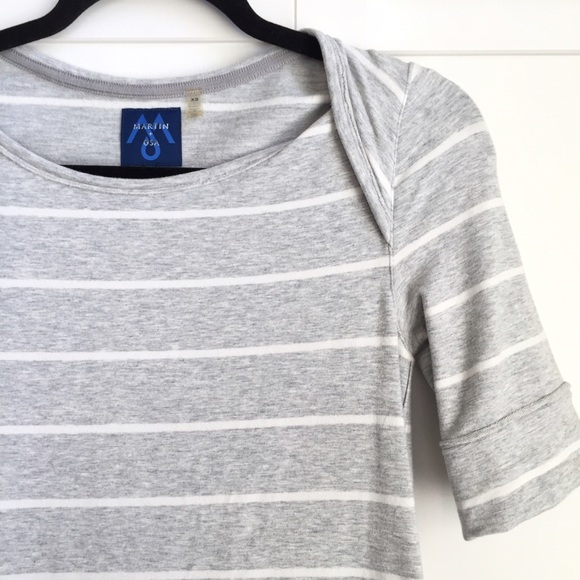 ⏳Time to donate 10/23⌛️Grey & white striped dress - Picture 2 of 4