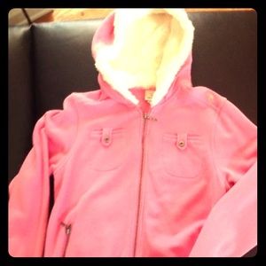 Rip Curl pink fur lined hoodie