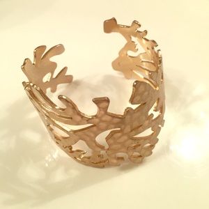 gold coral cuff