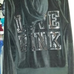 Black VS Velour Zip up