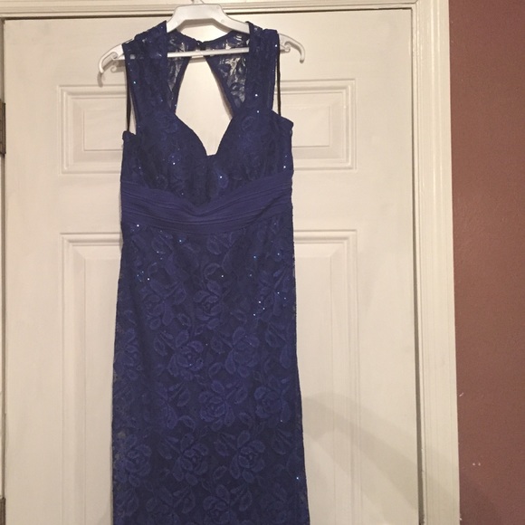 Nice blue prom dress