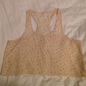 ✅SOLD✅ Volcom sheer polkadot cream tank