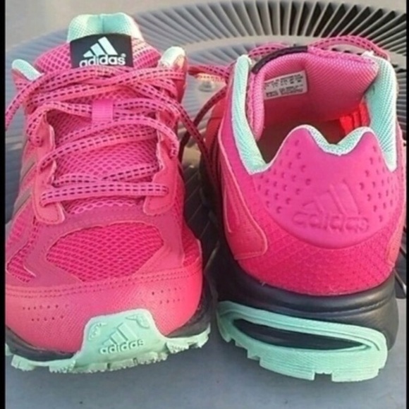 Pink and Mint Adidas