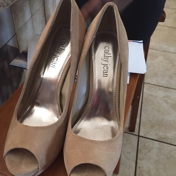 Nude Suede Stilettos