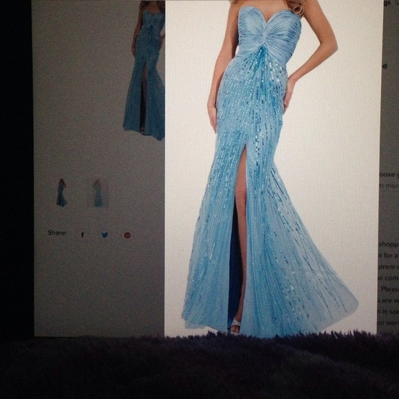 Tony Bowls strapless dress tbe 11433