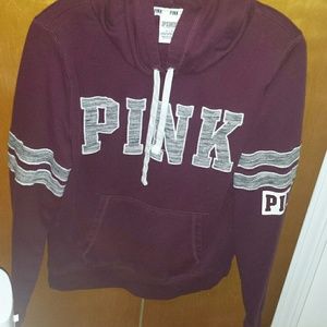 PINK maroon pullover hoodie