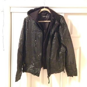 ✅SOLD✅ Men's faux leather jacket