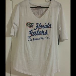 🐊 authentic Florida Gators 3/4 sleeve white shirt