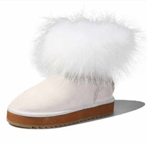 White Fur Boot
