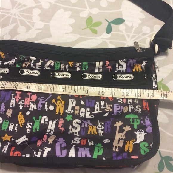 LeSportsac black with letters /colors - Picture 2 of 4