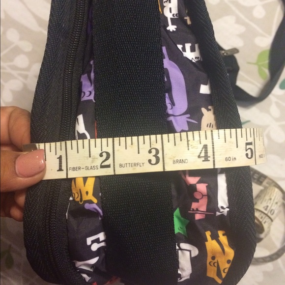 LeSportsac black with letters /colors - Picture 4 of 4