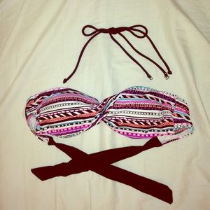 Garage swim bandeau top