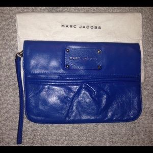 Marc Jacobs Blue Leather Clutch