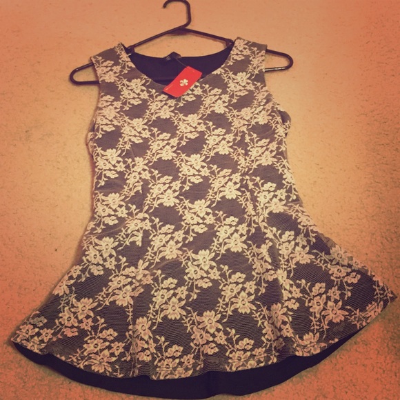 Black and White Peplum!