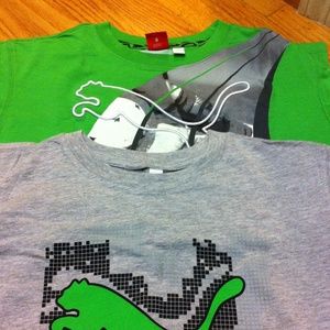 Two boys puma t-shirts in great condition!