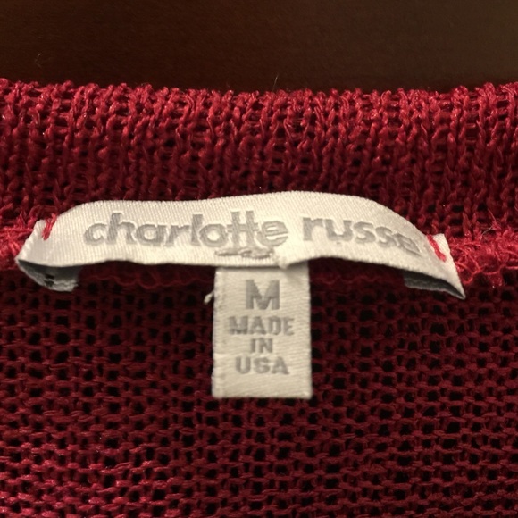 Burgundy/red long sleeve crop top! - Picture 2 of 3