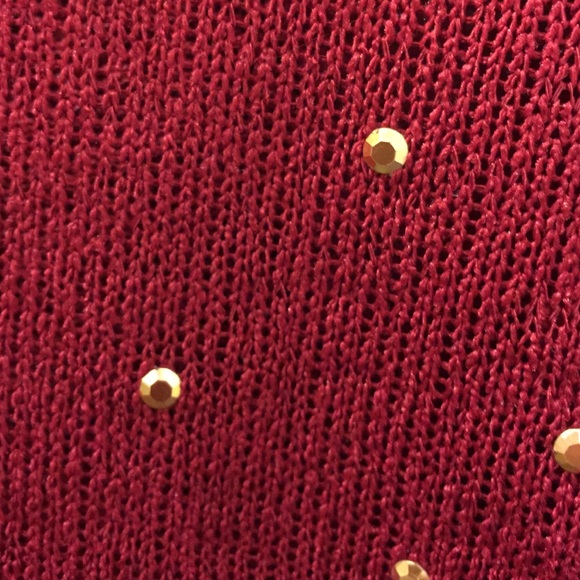 Burgundy/red long sleeve crop top! - Picture 3 of 3