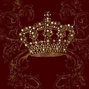 Black bling crown tank top